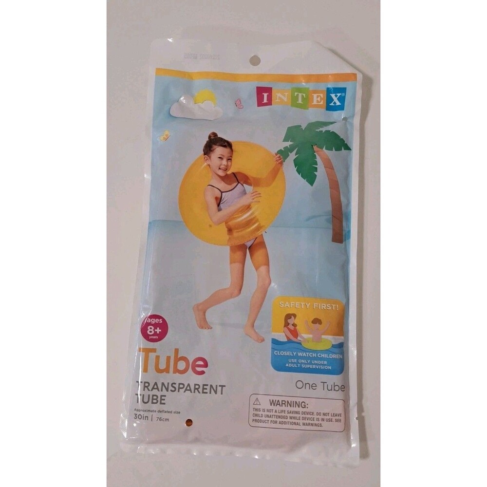 Transparent 30 In. Tube Pool Fun By Intex New In Original Packaging